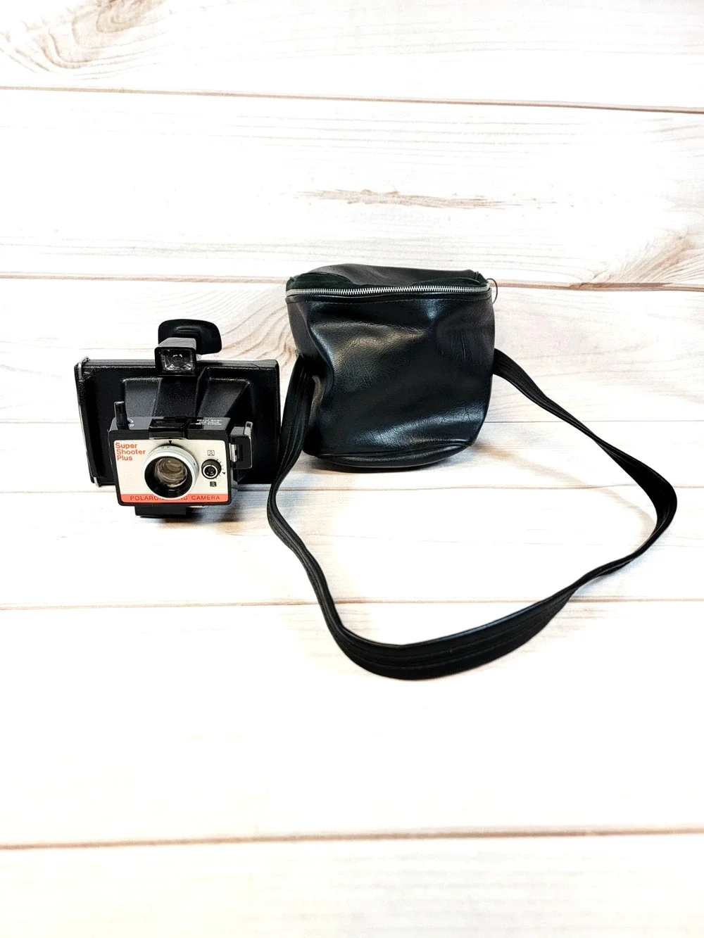 Vintage Polaroid Super Shooter Plus Land Camera With Case 1970s